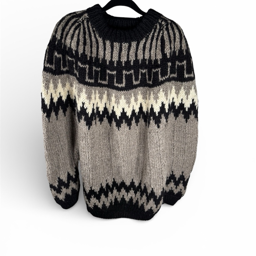 Blue Seas Trading Co Pure Wool Fair Isle Sweater Vintage Nordic